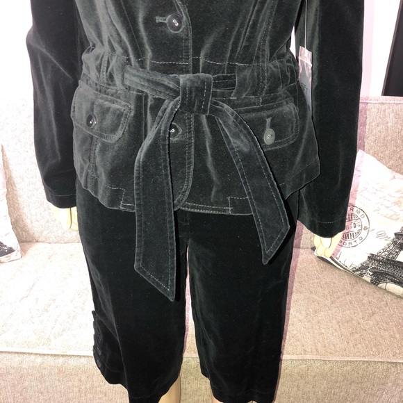 🌺New Loft Ann Taylor Velour Black Jacket size 8 - Picture 2 of 8
